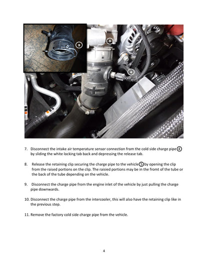 aFe BladeRunner 3in Aluminum Charge Pipe Kit | GM Diesel Trucks V8 6.6L L5P (20-21) (46-20444-B)