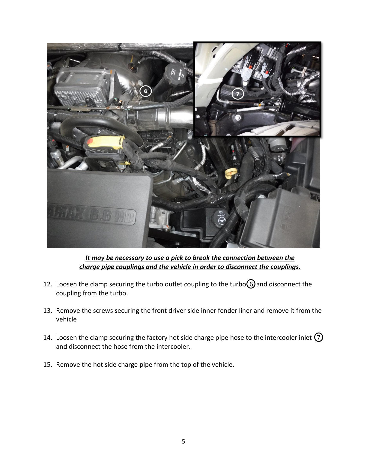 aFe BladeRunner 3in Aluminum Charge Pipe Kit | GM Diesel Trucks V8 6.6L L5P (20-21) (46-20444-B)