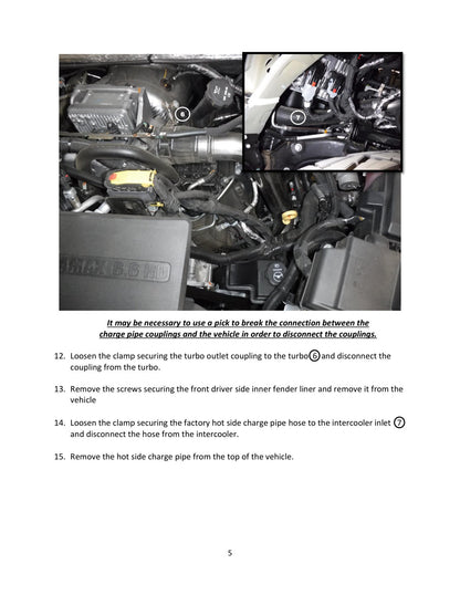 aFe BladeRunner 3in Aluminum Charge Pipe Kit | GM Diesel Trucks V8 6.6L L5P (20-21) (46-20444-B)
