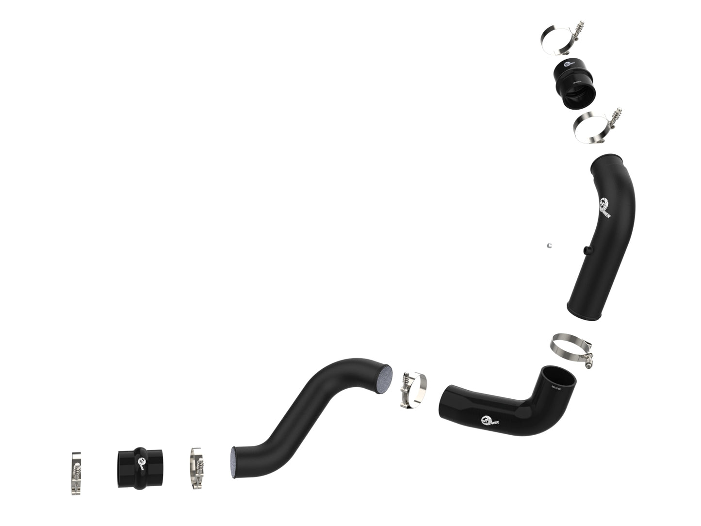 aFe 20-23 GM Diesel V8 6.6L BladeRunner 3in Aluminum Hot Charge Pipe | GM 20-26 (46-20448-B)
