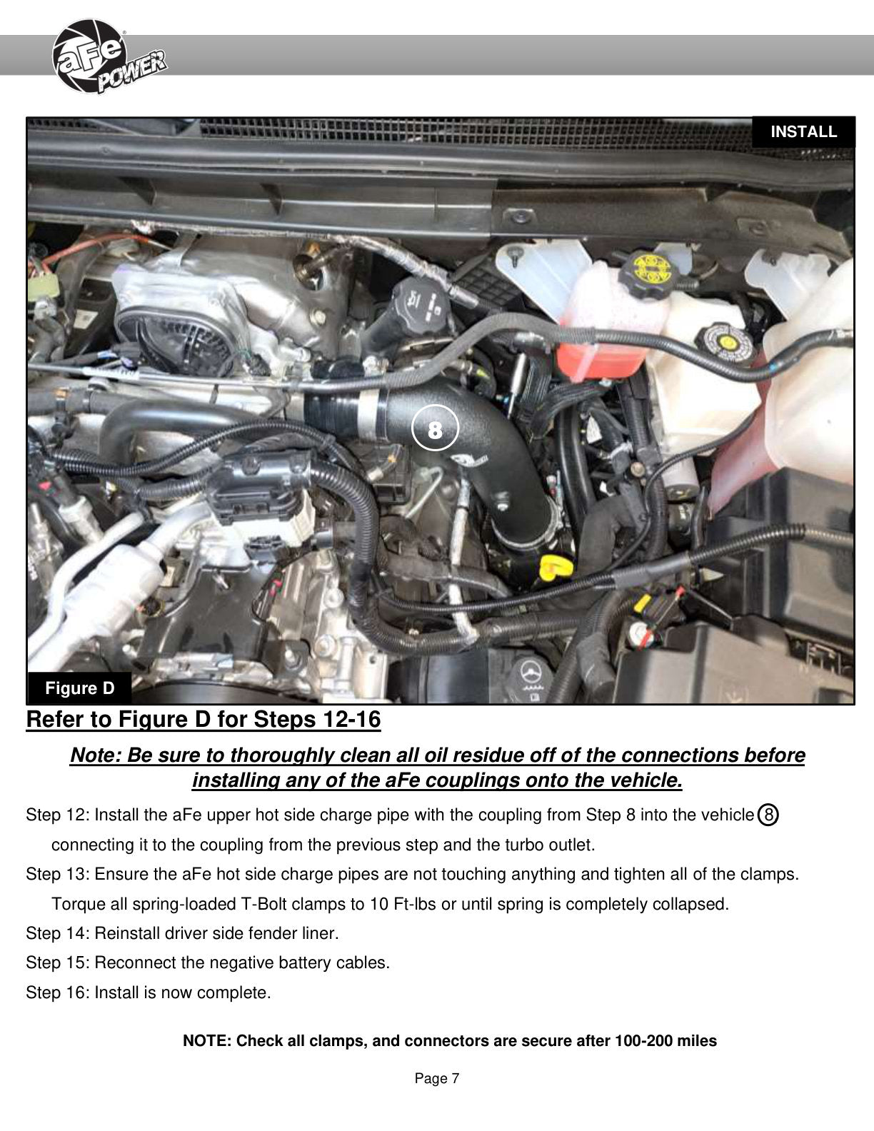 aFe 20-23 GM Diesel V8 6.6L BladeRunner 3in Aluminum Hot Charge Pipe | GM 20-26 (46-20448-B)