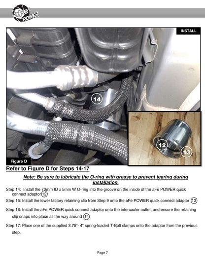 aFe BladeRunner 3.5in Aluminum Charge Pipe | GM Diesel Trucks 19-26 (46-20449-B)
