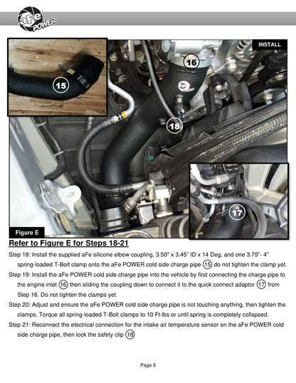 aFe BladeRunner 3.5in Aluminum Charge Pipe | GM Diesel Trucks 19-26 (46-20449-B)