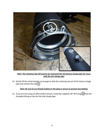 aFe BladeRunner Hot & Cold Side Tubes Combo | GM Trucks 3.0L TD (20-21) (46-20454-B)