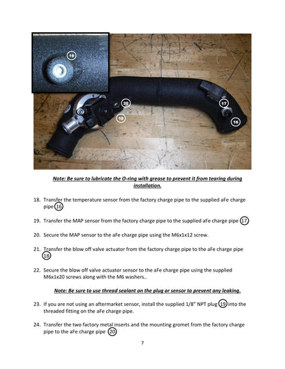 aFe BladeRunner 2.5in Aluminum Hot Charge Pipe | Jeep Wrangler JL (18-24) (46-20468-B)