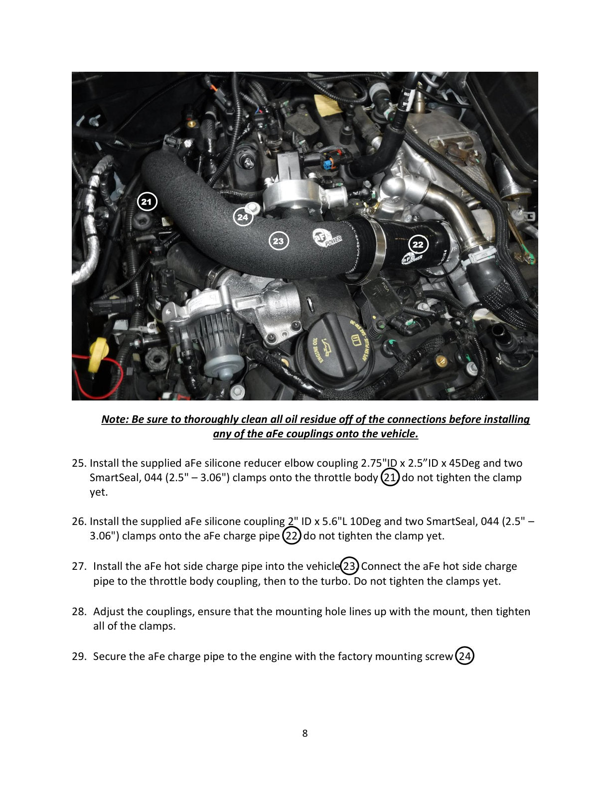 aFe BladeRunner 2.5in Aluminum Hot Charge Pipe | Jeep Wrangler JL (18-24) (46-20468-B)