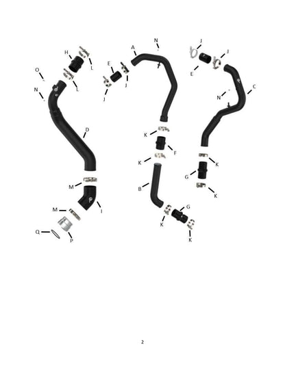 aFe Bladerunner I/C Tubes | Ford F-150 21+ V6-2.7L (46-20474-B)