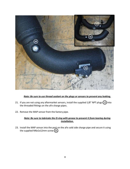 aFe Bladerunner I/C Tubes | Ford F-150 21+ V6-2.7L (46-20474-B)