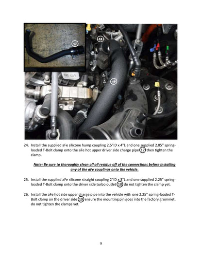 aFe Bladerunner I/C Tubes | Ford F-150 21+ V6-2.7L (46-20474-B)