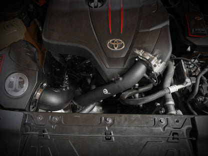 aFe BladeRunner 2-3/4in Black Aluminum Charge Pipe | Toyota Supra GR 2.0L (21) (46-20488-B)
