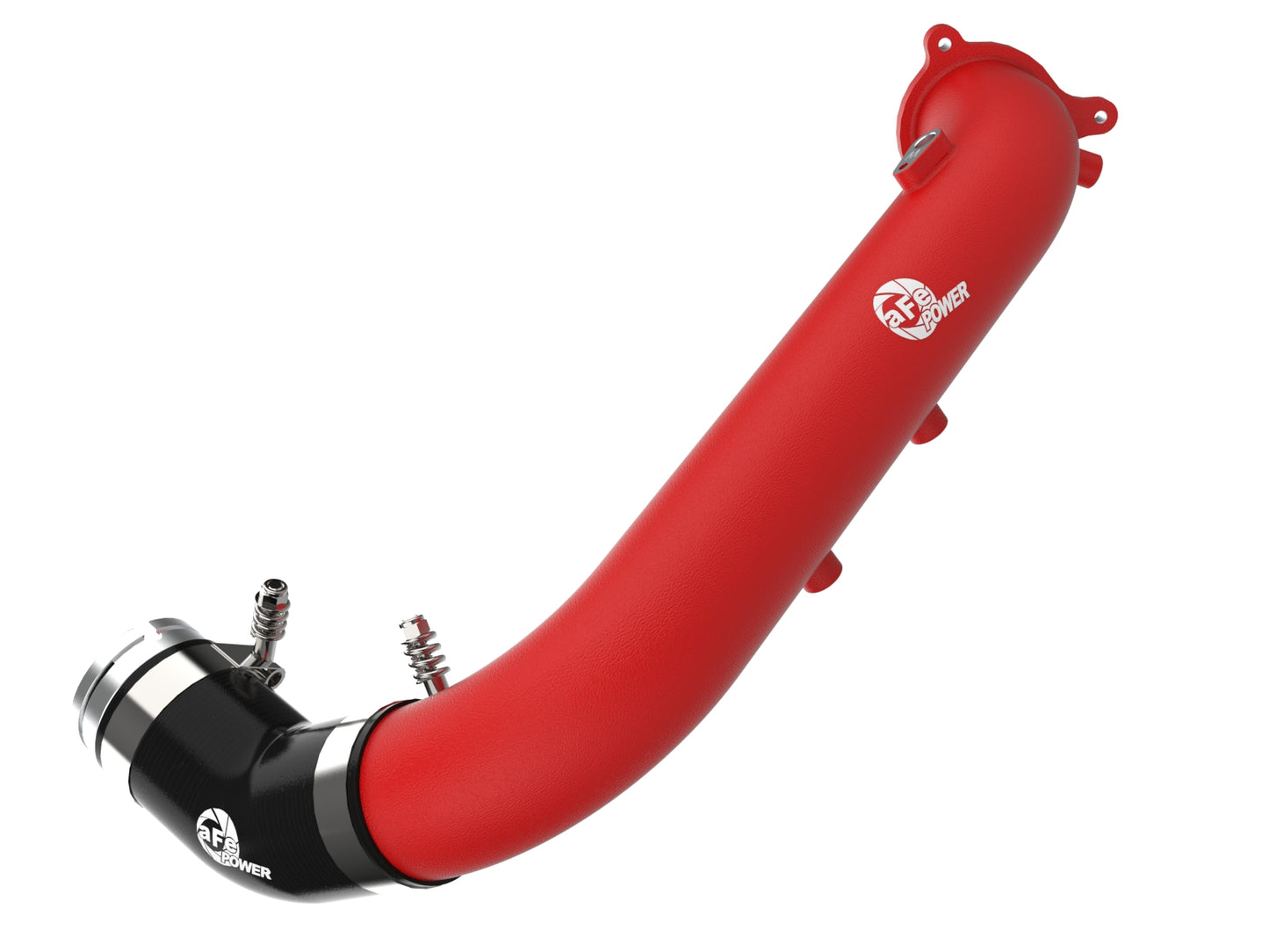 aFe BladeRunner Red 2-3/4in Aluminum Charge Pipe | Toyota Supra GR A90 2021 (46-20488-R)