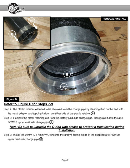 aFe BladeRunner 3in Aluminum Hot & Cold Charge Pipe Kit | RAM 1500 V6 3.0L (16-19) (46-20494-B)
