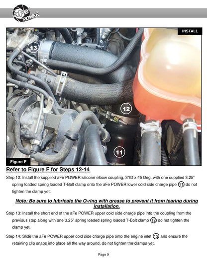 aFe BladeRunner 3in Aluminum Hot & Cold Charge Pipe Kit | RAM 1500 V6 3.0L (16-19) (46-20494-B)