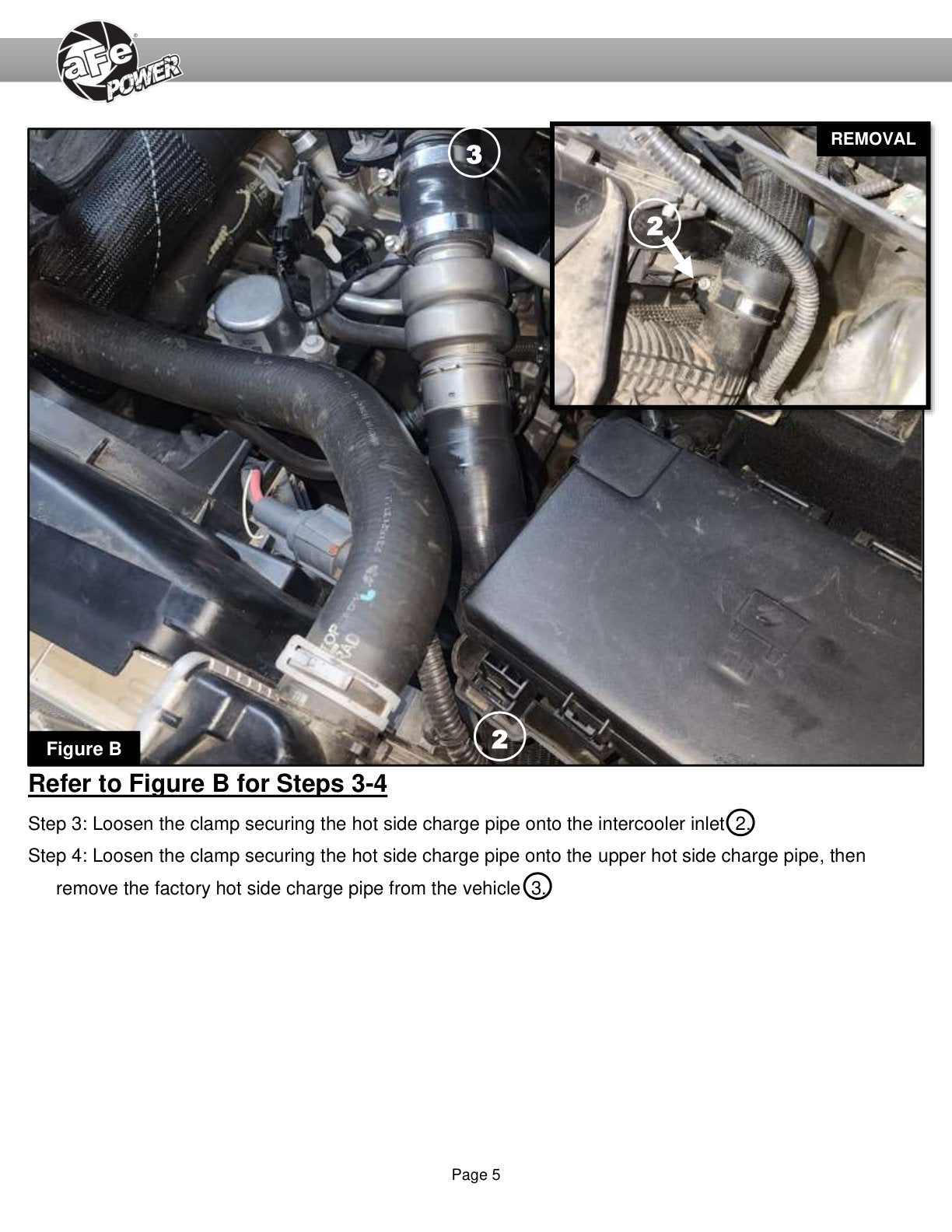 aFe 3in Aluminum Hot Charge Pipe | RAM 1500 V6 3.0L (16-19) (46-20498-B)