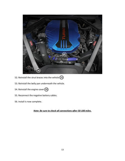 aFe BladeRunner Alum Hot/Cold Charge Pipe Kit | Kia Stinger V6-3.3L (46-20504-B)