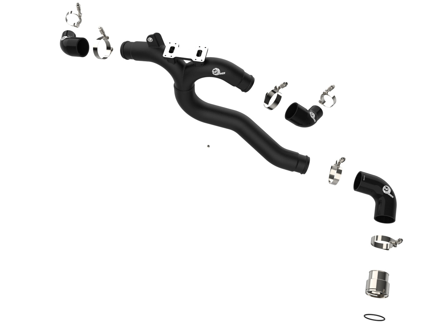 aFe BladeRunner Hot Charge Pipe SS - Black | Kia Stinger V6-3.3L (18-22) (46-20508-B)