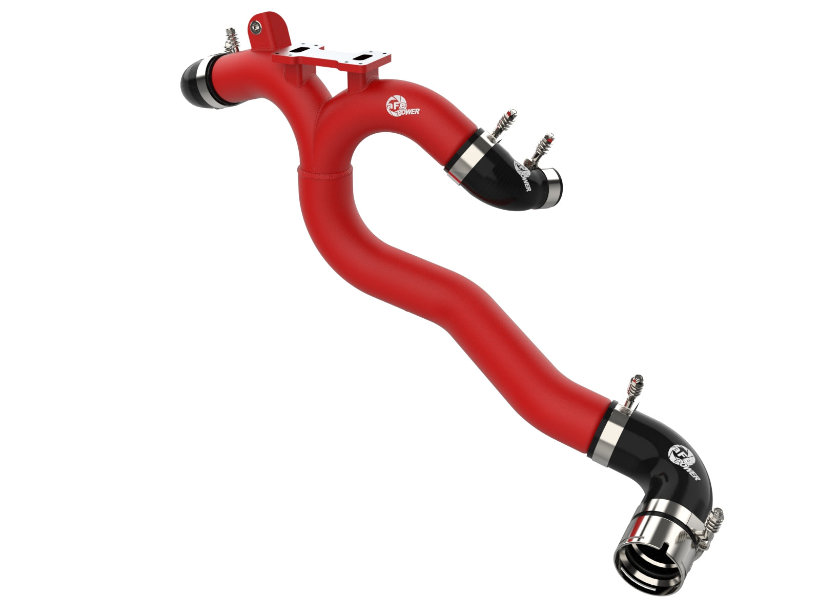 aFe 3in Aluminum Hot Charge Pipe Red | Kia Stinger (18-20)/G70 (19-22) (46-20508-R)