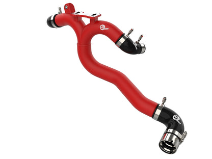 aFe 3in Aluminum Hot Charge Pipe Red | Kia Stinger (18-20)/G70 (19-22) (46-20508-R)