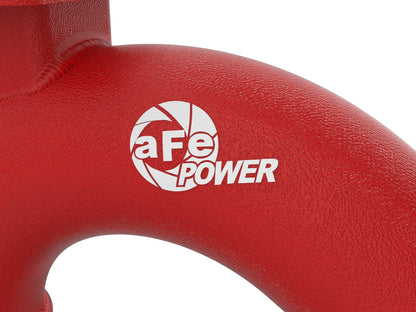 aFe 3in Aluminum Hot Charge Pipe Red | Kia Stinger (18-20)/G70 (19-22) (46-20508-R)