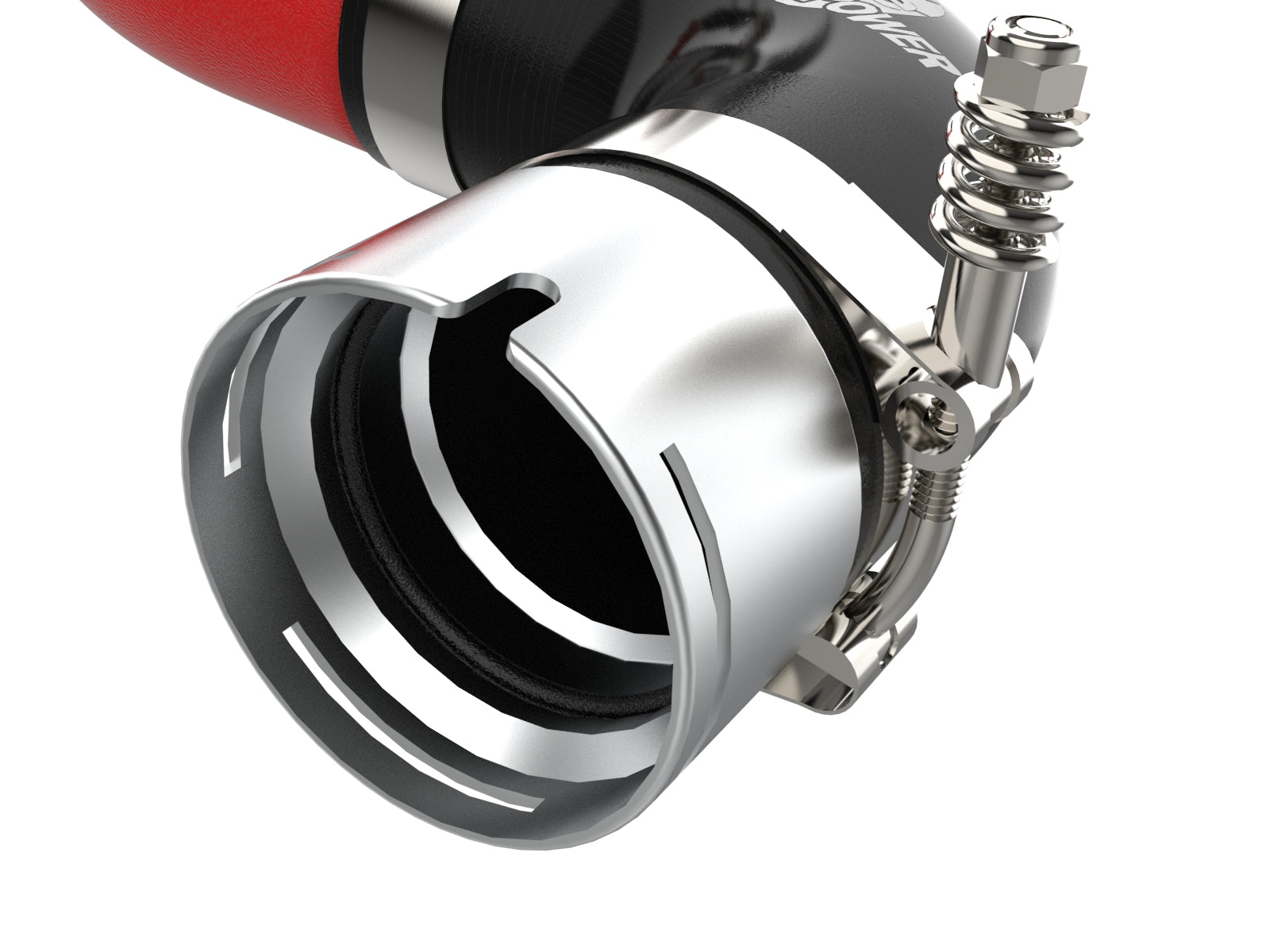 aFe 3in Aluminum Hot Charge Pipe Red | Kia Stinger (18-20)/G70 (19-22) (46-20508-R)