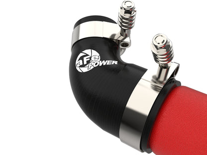 aFe 3in Aluminum Hot Charge Pipe Red | Kia Stinger (18-20)/G70 (19-22) (46-20508-R)