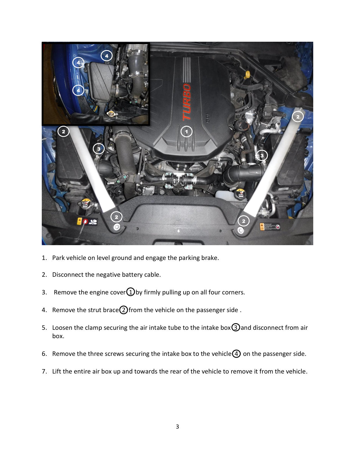 aFe BladeRunner Cold Charge Pipe Black | Kia Stinger V6-3.3L (18-22) (46-20509-B)