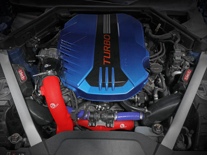 aFe BladeRunner Red Cold Charge Pipe | Kia Stinger V6-3.3L TT (18-22) (46-20509-R)
