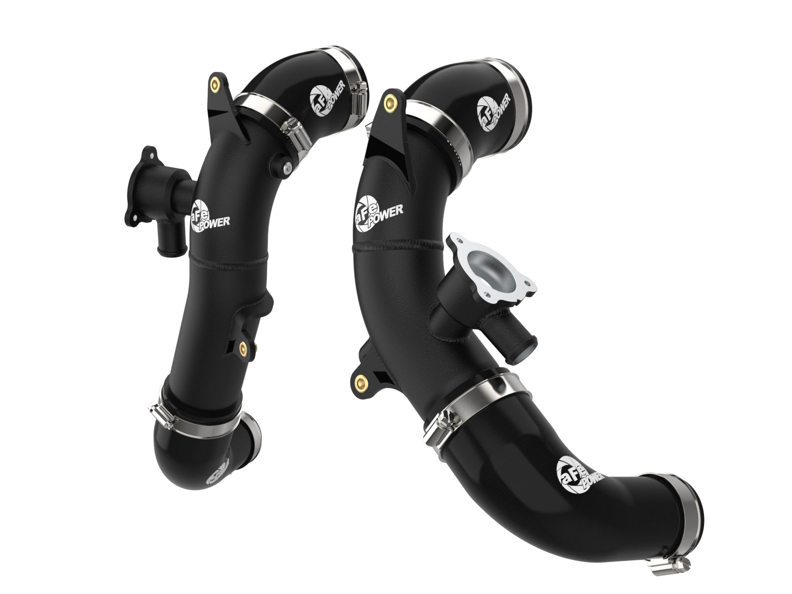 aFe 2.5in Aluminum Hot Charge Pipe w/ SS Clamps | Toyota Tundra V6-3.5L (22+) (46-20568-B)