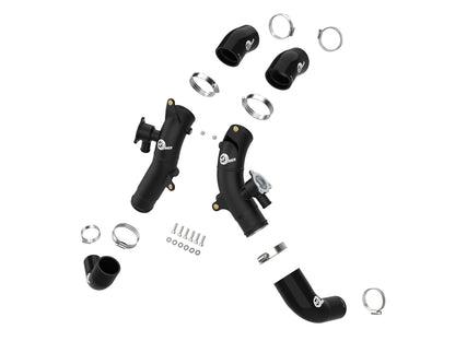 aFe 2.5in Aluminum Hot Charge Pipe w/ SS Clamps | Toyota Tundra V6-3.5L (22+) (46-20568-B)