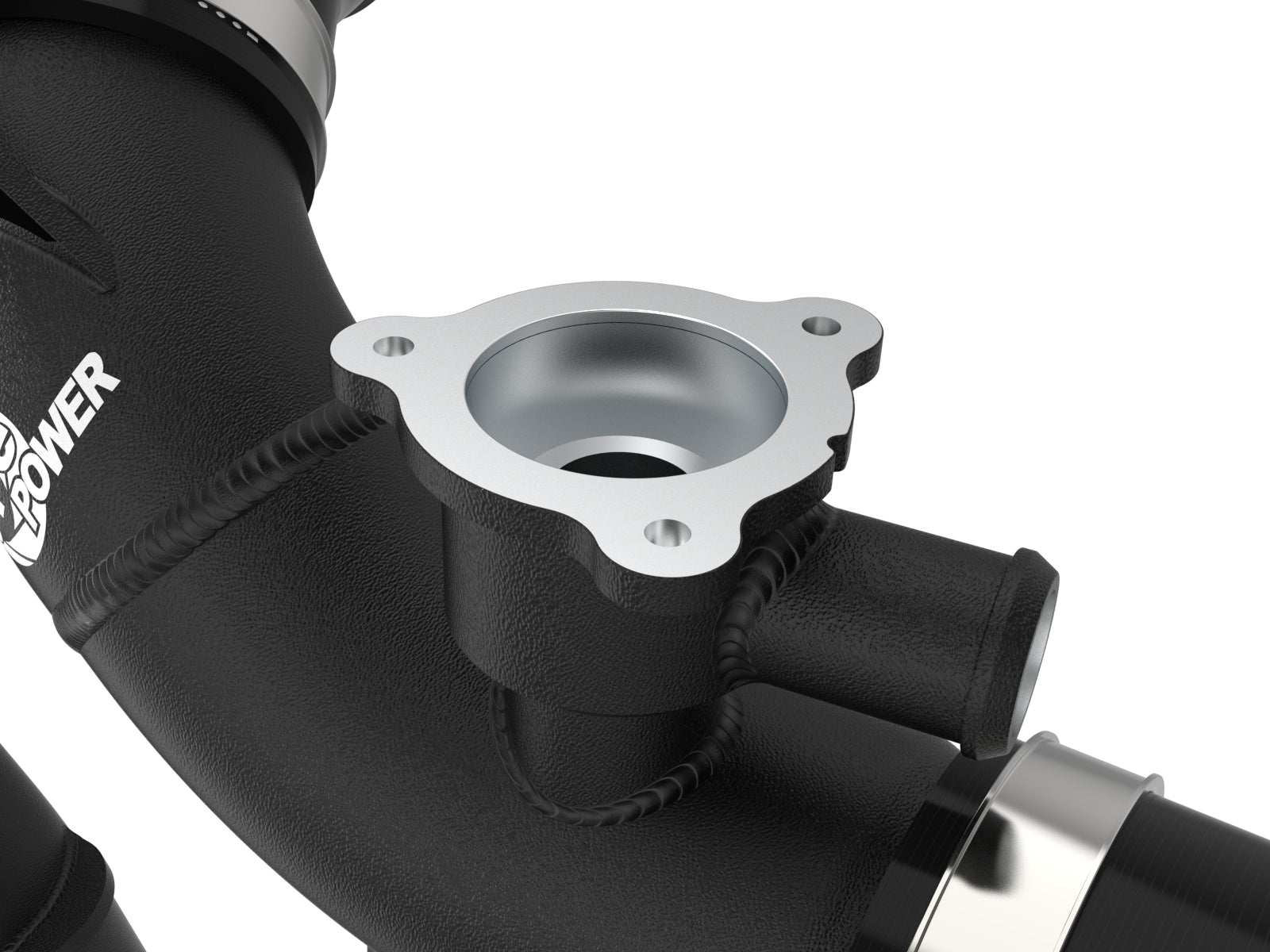 aFe 2.5in Aluminum Hot Charge Pipe w/ SS Clamps | Toyota Tundra V6-3.5L (22+) (46-20568-B)