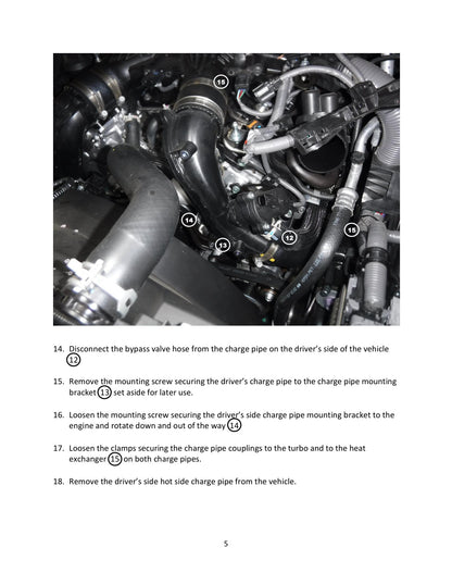aFe 2.5in Aluminum Hot Charge Pipe w/ SS Clamps | Toyota Tundra V6-3.5L (22+) (46-20568-B)