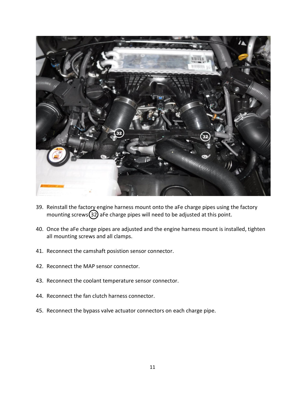 aFe 2.5in Aluminum Hot Charge Pipe w/ SS Clamps | Toyota Tundra V6-3.5L (22+) (46-20568-B)