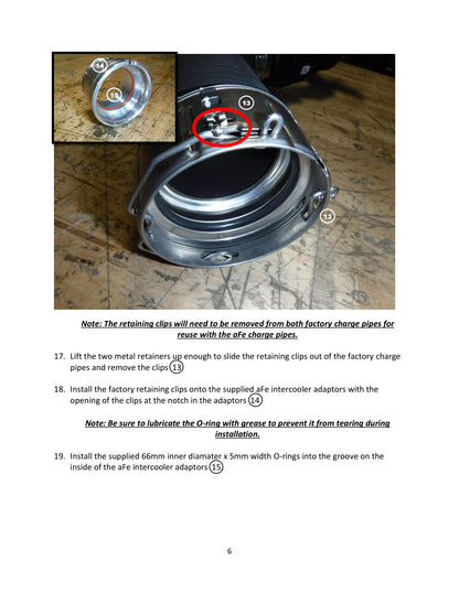 aFe BladeRunner Alum Hot/Cold Charge Pipe Kit | Ford Bronco L4 2.3L (21-22) (46-20574-B)