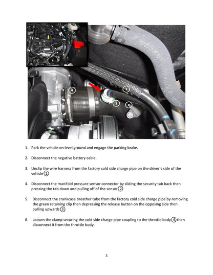 aFe BladeRunner 3in Aluminum Cold Charge Pipe | Ford Bronco (21-26) (46-20579-B)