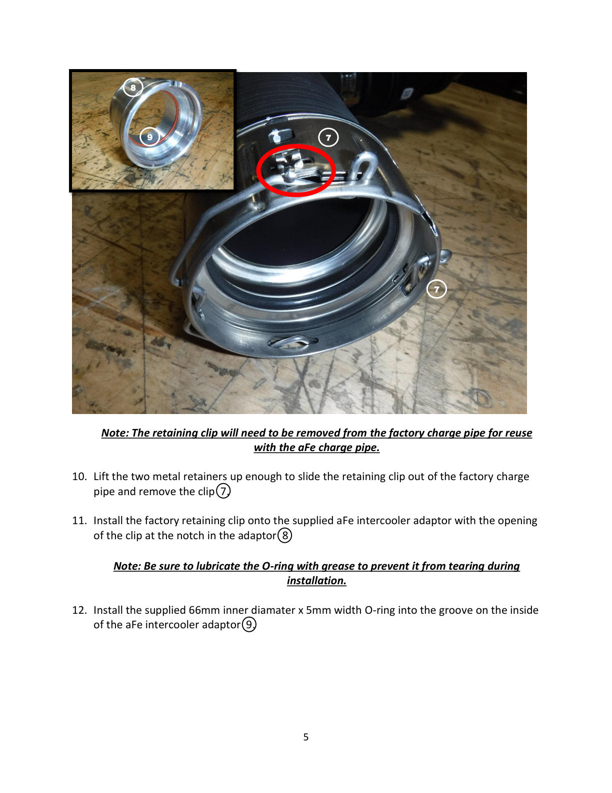 aFe BladeRunner 3in Aluminum Cold Charge Pipe | Ford Bronco (21-26) (46-20579-B)
