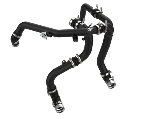 aFe BladeRunner Alum Hot & Cold Charge Pipe Kit - Black | Ford Bronco V6-2.7Ltt (21-23) (46-20584-B)