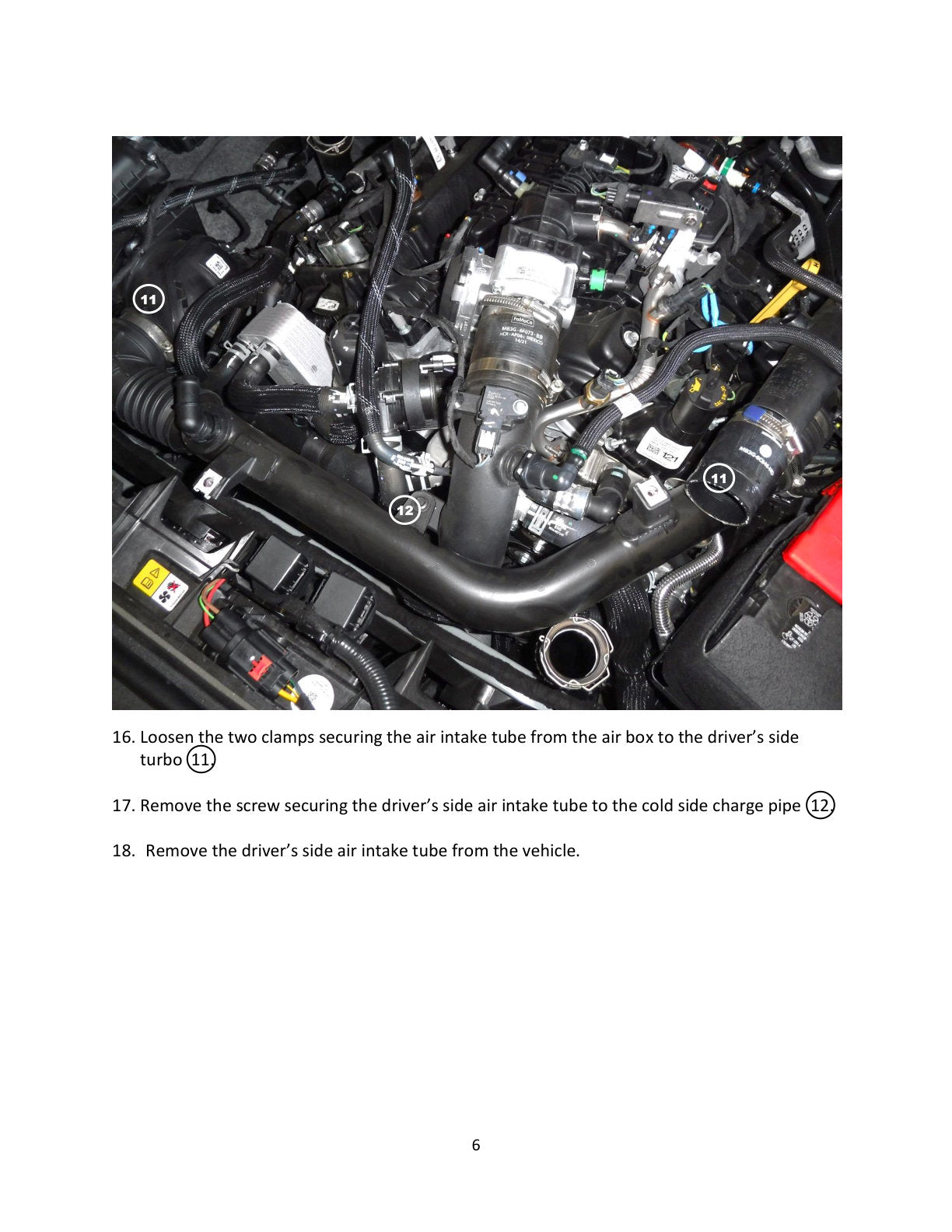 aFe BladeRunner Alum Hot & Cold Charge Pipe Kit - Black | Ford Bronco V6-2.7Ltt (21-23) (46-20584-B)