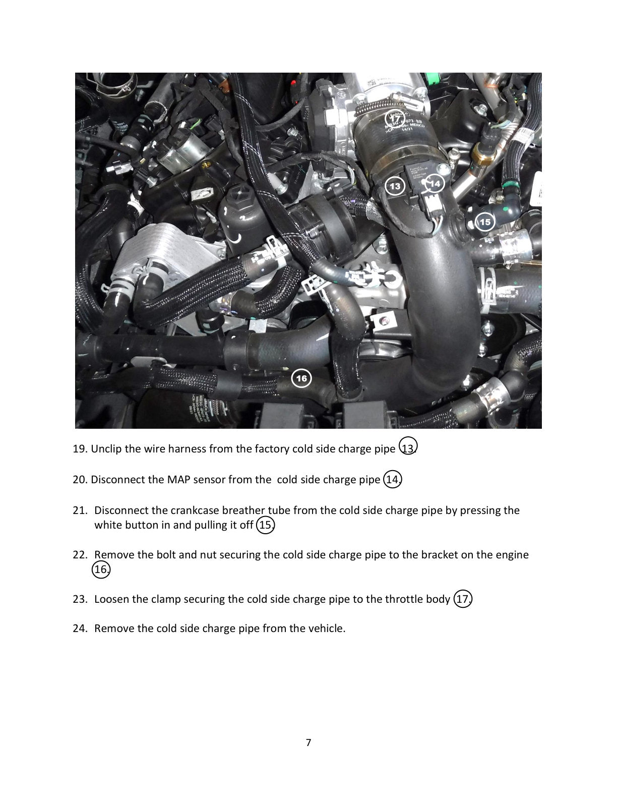 aFe BladeRunner Alum Hot & Cold Charge Pipe Kit - Black | Ford Bronco V6-2.7Ltt (21-23) (46-20584-B)