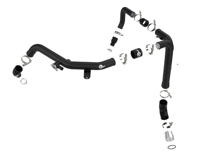 aFe 21-22 Ford Bronco V6-2.7Ltt BladeRunner Alum Hot Charge Pipe - Black (46-20588-B)