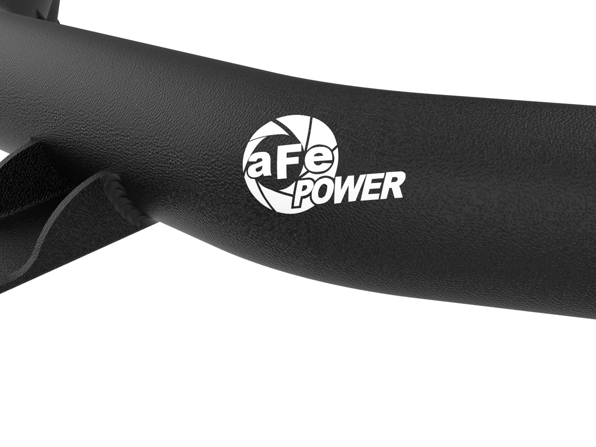 aFe 21-22 Ford Bronco V6-2.7Ltt BladeRunner Alum Hot Charge Pipe - Black (46-20588-B)