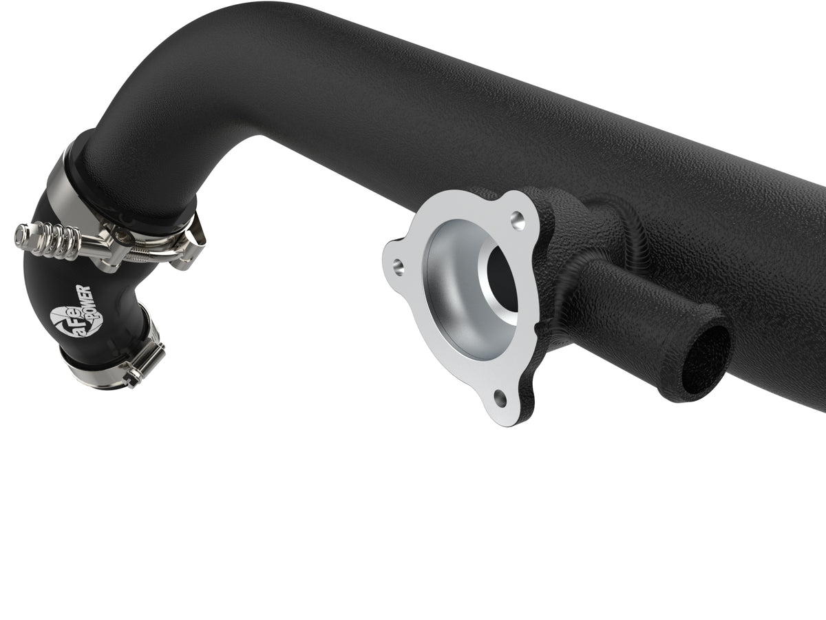 aFe 21-22 Ford Bronco V6-2.7Ltt BladeRunner Alum Hot Charge Pipe - Black (46-20588-B)