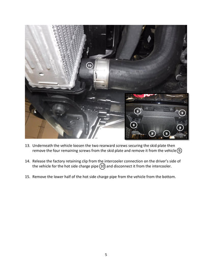 aFe 21-22 Ford Bronco V6-2.7Ltt BladeRunner Alum Hot Charge Pipe - Black (46-20588-B)