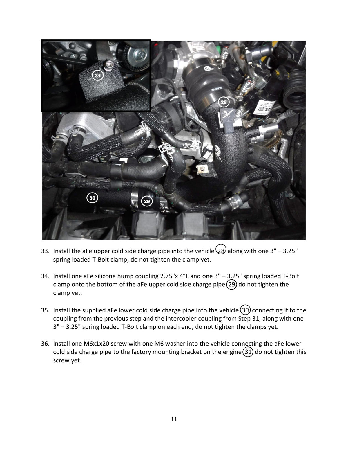 aFe BladeRunner 2.75in Alum Cold Charge Pipe | Ford Bronco VI (U725) (46-20589-B)