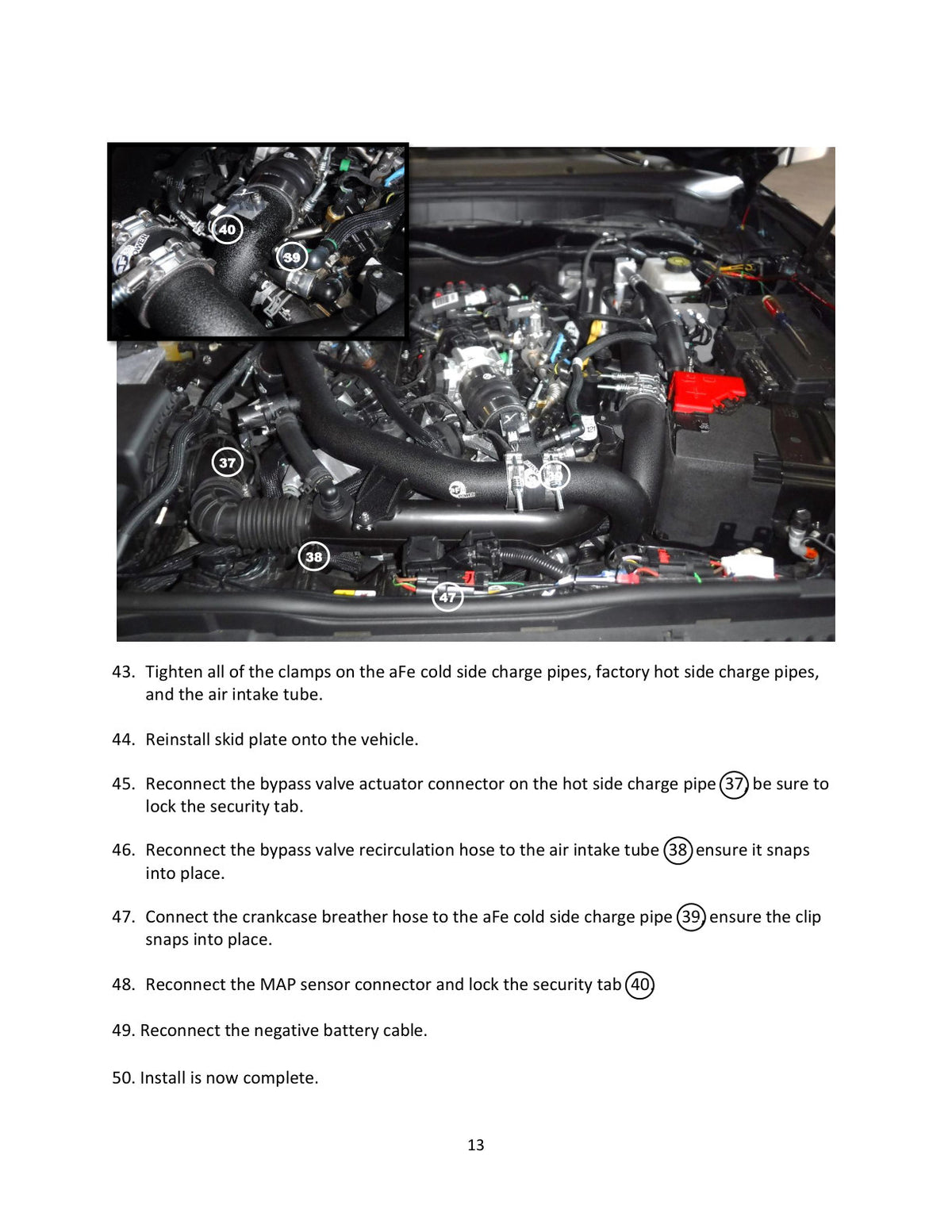 aFe BladeRunner 2.75in Alum Cold Charge Pipe | Ford Bronco VI (U725) (46-20589-B)