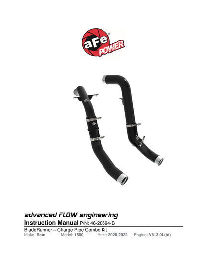 aFe RAM Charge Pipe Kit | Dodge Ram 1500 19-26 V6-3.0L (46-20594-B)