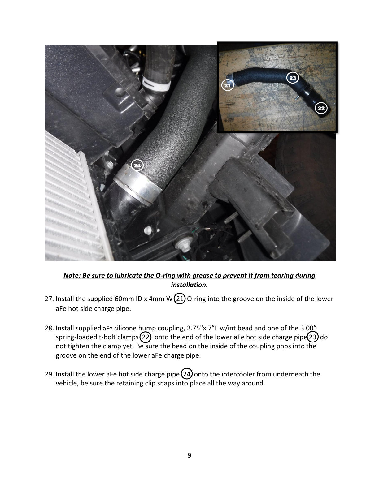 aFe RAM Charge Pipe Kit | Dodge Ram 1500 19-26 V6-3.0L (46-20594-B)