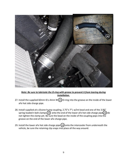 aFe RAM Charge Pipe Kit | Dodge Ram 1500 19-26 V6-3.0L (46-20594-B)