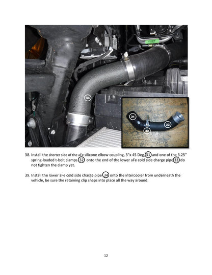 aFe RAM Charge Pipe Kit | Dodge Ram 1500 19-26 V6-3.0L (46-20594-B)
