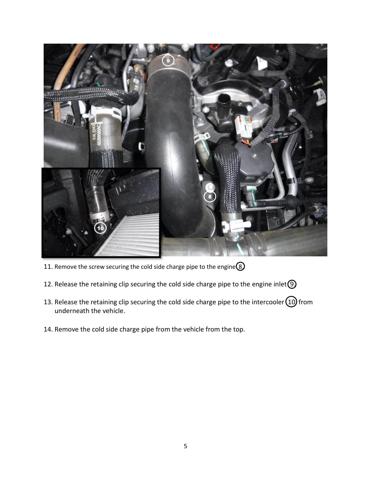 aFe BladeRunner 20-22 V6-3.0L Cold Charge Pipe | Dodge 1500 Classic/DT/TRX (46-20599-B)