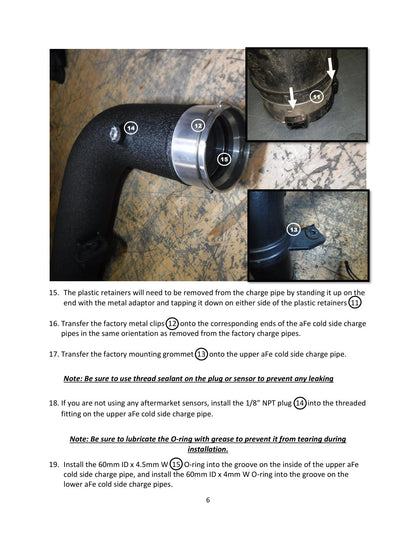 aFe BladeRunner 20-22 V6-3.0L Cold Charge Pipe | Dodge 1500 Classic/DT/TRX (46-20599-B)